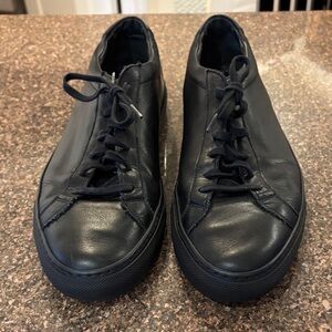 Common Projects Men’s Black Leather Sneakers-12